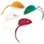 Ethical Pet Plush Mice Asstd Colors 4 Pack Ethical Pet Products