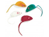 Ethical Pet Plush Mice Asstd Colors 4 Pack Ethical Pet Products