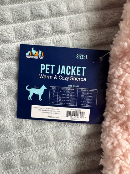 Pawsitively Fun Cozy Sherpa Dog Jacket – Warm & Snuggly (XS–XL)