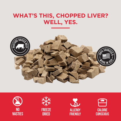 The Only Freeze Dried Beef Liver Dogs Need