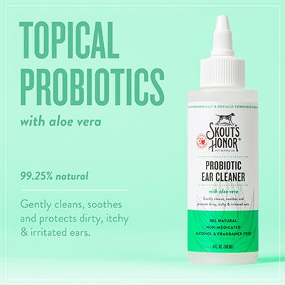 Skouts Honor Dog Probiotic Ear Cleaner 4Oz
