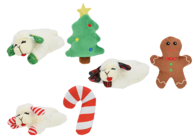 Multipet Lamb Chop® Holiday 2pk Cat Toy