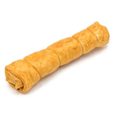 Barkworthies Collagen Beef Cheek Peanut Butter Dipped Large Dog Chew