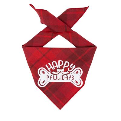 Happy Pawlidays Christmas Dog Bandana