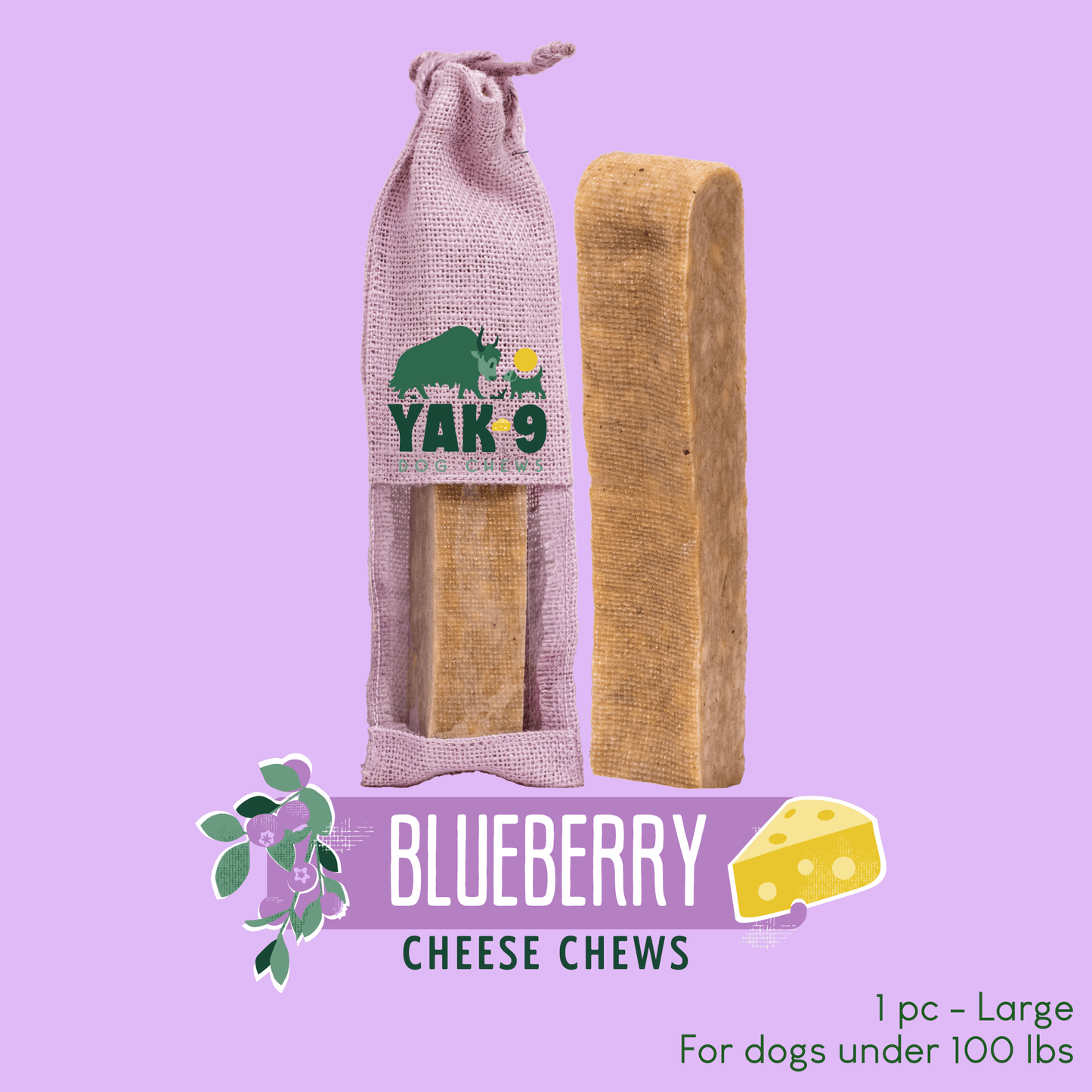 Blueberry Cheese Chews for Dogs