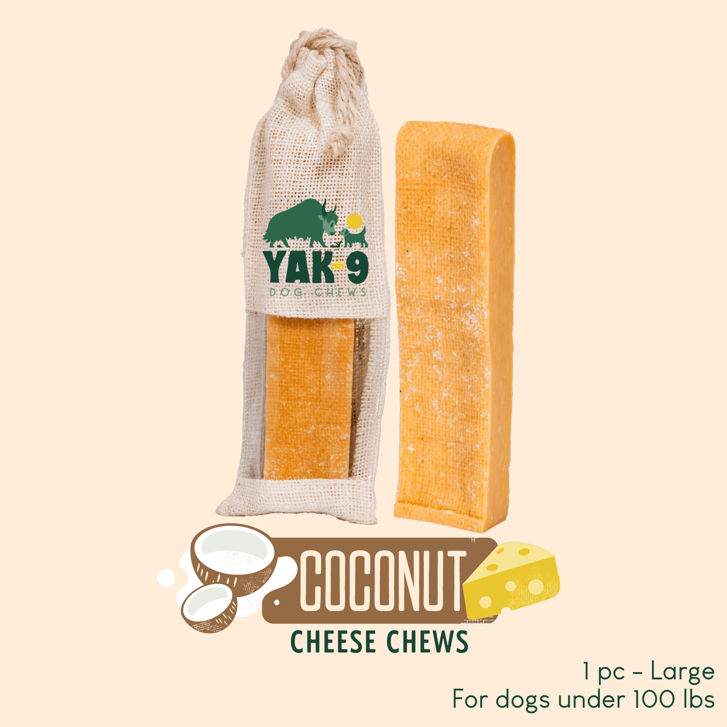 Coconut Cheese Chews for Dogs
