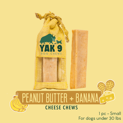 Peanut Butter & Banana Chews for Dogs