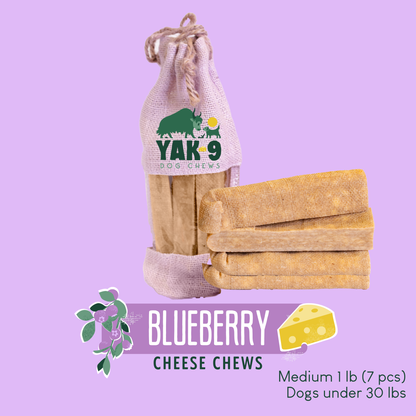 Blueberry Cheese Chews for Dogs