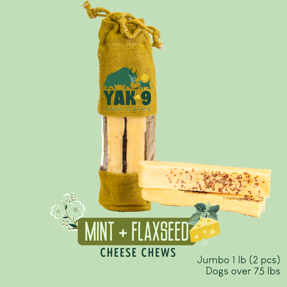 Flaxseed & Mint Cheese Chews for Dogs