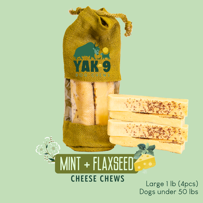 Flaxseed & Mint Cheese Chews for Dogs