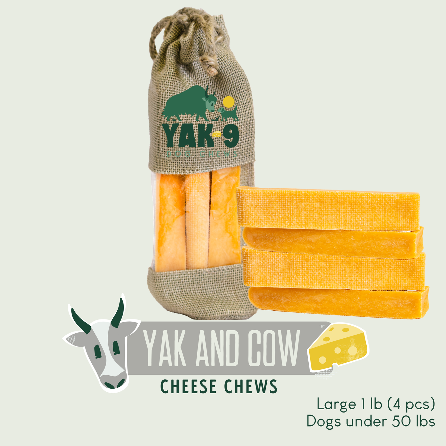 Yak and Cow Cheese Chews for Dogs