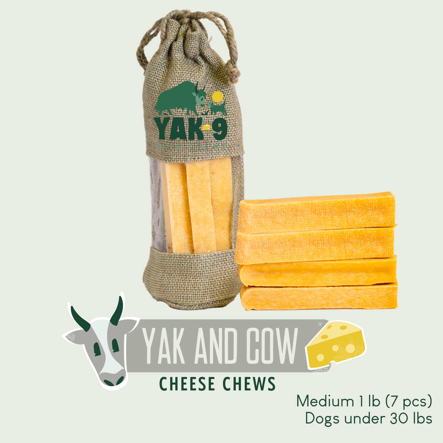 Yak and Cow Cheese Chews for Dogs
