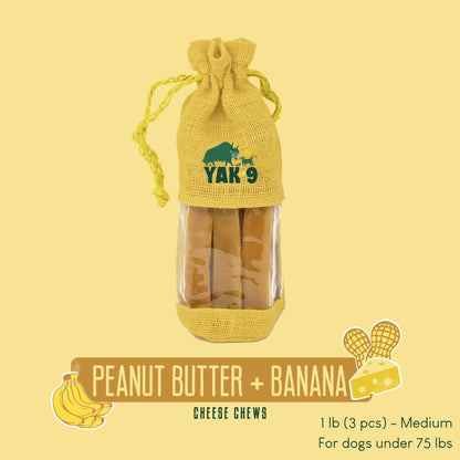 Peanut Butter & Banana Chews for Dogs
