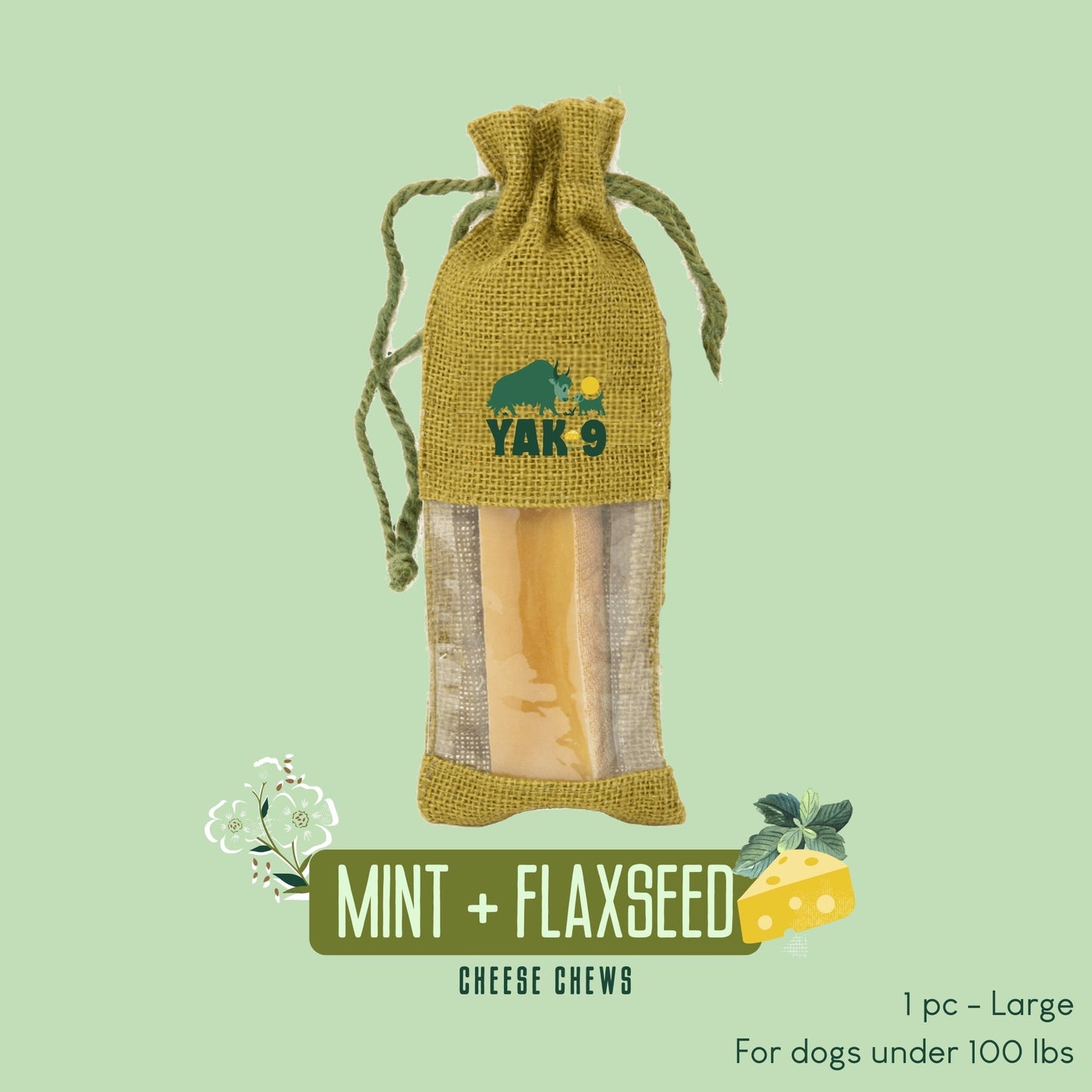 Flaxseed & Mint Cheese Chews for Dogs