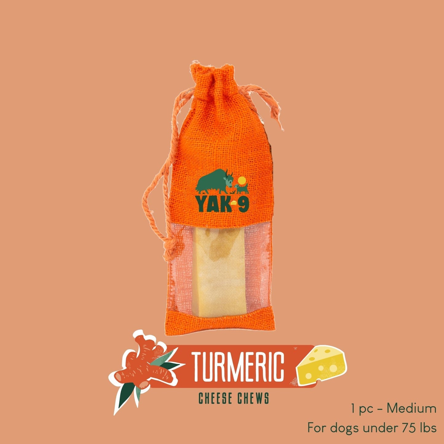 Turmeric Cheese Chews for Dogs