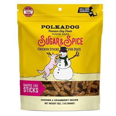 Chicken & Cranberry Sugar & Spice 5oz Bag Treats by Polkadog