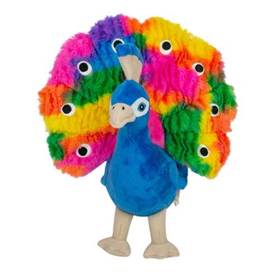 Tall Tails 10" Peacock with Squeaker Dog Toy