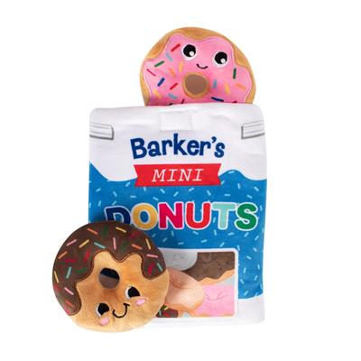 Eat More Hole Foods Hide And Seek Plush Donut Dog Toys
