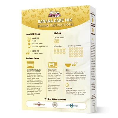 Puppy Cake, Cake Mix for Dogs, Banana.