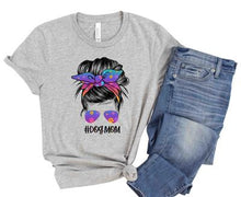 Dog Mom Messy Bun Dog T-Shirt | Ships Free