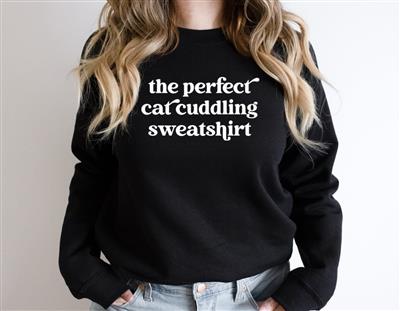 The Perfect Cat Cuddling Sweatshirt