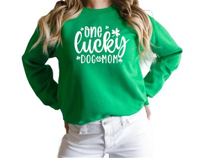 St. Patrick's Day Lucky Dog Mom Sweatshirt