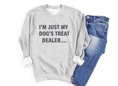 Dog Treat Dealer Crew Neck | Crewneck Sweatshirt | Dog Lover Sweatshirt