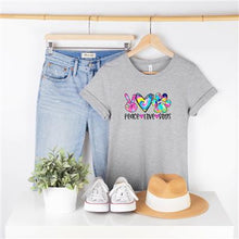 Love Peace Dogs Colorful Graphic T-Shirt - Bark & Beyond