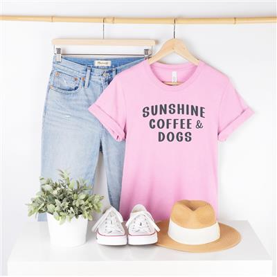 SUNSHINE, COFFEE AND DOGS T-Shirt