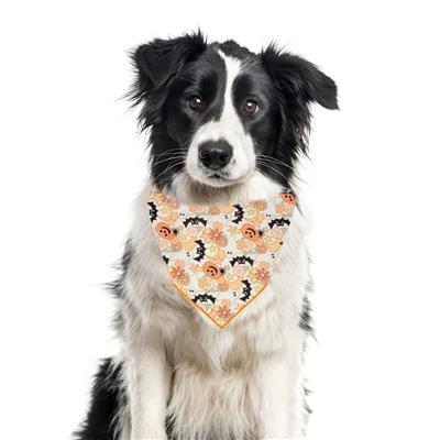 Halloween Bandana | Halloween Dog Bandana | Fall Bandana | Bats Ghosts Pumpkins