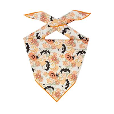 Halloween Bandana | Halloween Dog Bandana | Fall Bandana | Bats Ghosts Pumpkins