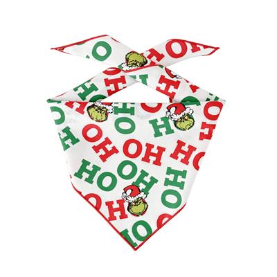 Ho Ho Ho Christmas Grinch Dog Bandana