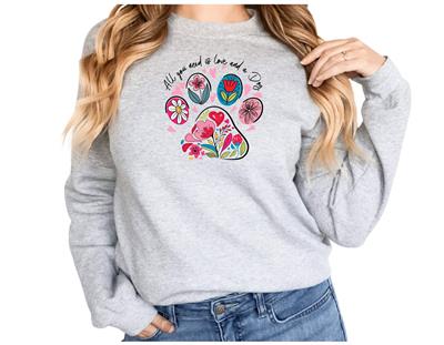 All You Need is Love and a Dog Sweatshirt - Bark & Beyond