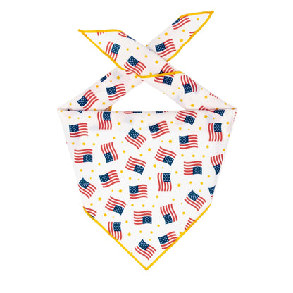 Patriotic USA Flag Dog Bandana