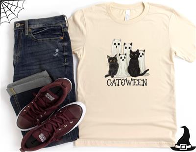 Catoween Cat Mom T-Shirt - Ships Free