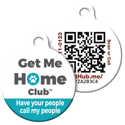PetHub QR Pet ID Tag – Original Get Me Home Club