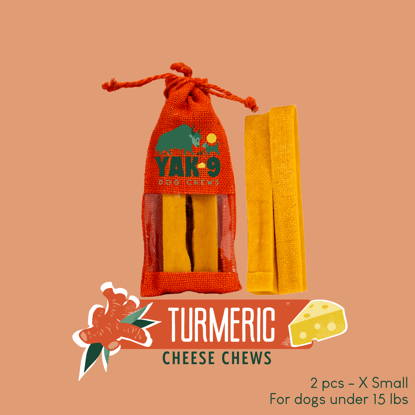 Turmeric Cheese Chews for Dogs