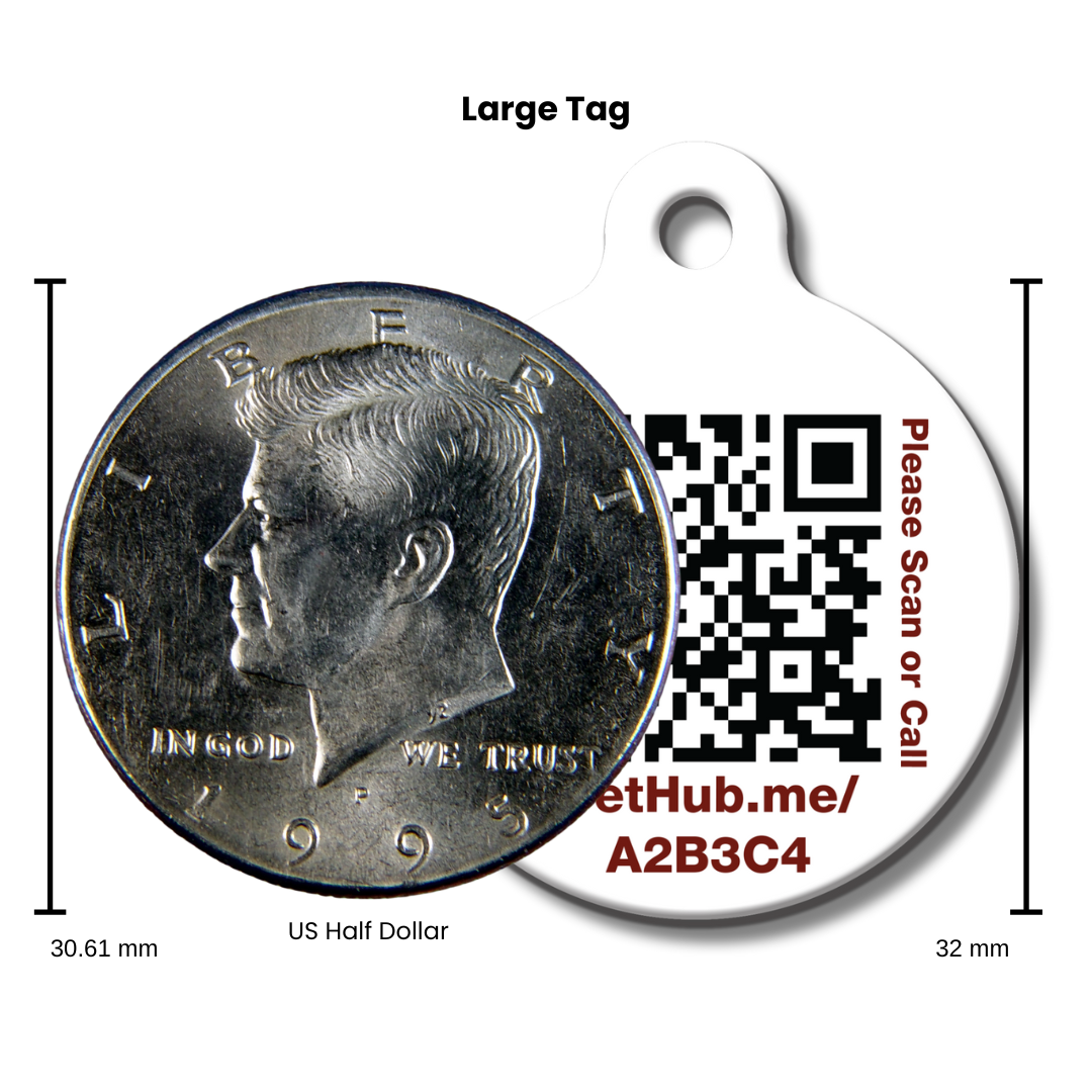 PetHub QR Pet ID Tag – Absent Without a Leash (AWOL)