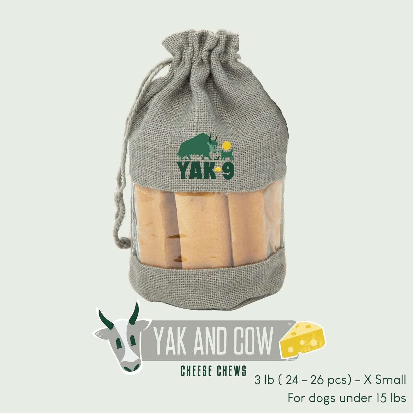 Yak and Cow Cheese Chews for Dogs