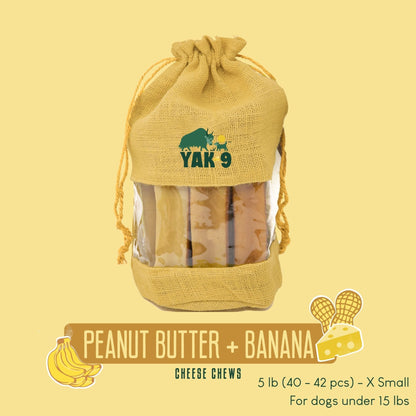 Peanut Butter & Banana Chews for Dogs