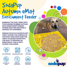 Autumn eMat - Enrichment Lick Mat For Dogs and Cats| Fall Leaves Design | SodaPup