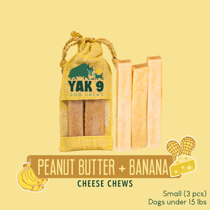 Peanut Butter Banana Chews for Dogs