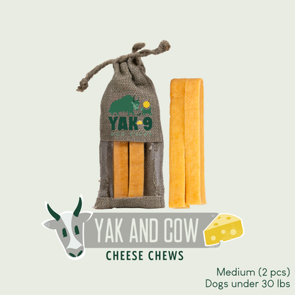 Yak and Cow Cheese Chews for Dogs