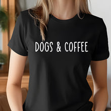 Dogs & Coffee Tee – Dog Lover Shirt for Coffee & Pup Moms | Ships Free