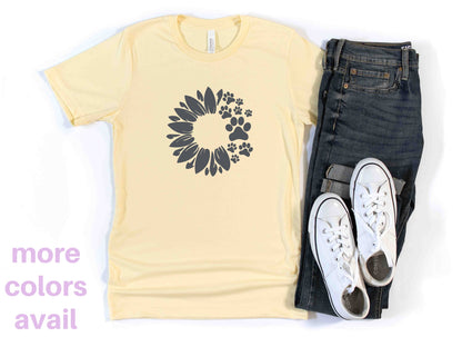 Sunflower & Paws T-Shirt