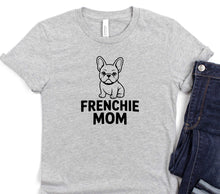 Frenchie Dog Mom Gray Unisex T-Shirt