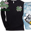 St. Patrick's Shamrock Pocket Long Sleeve Tee