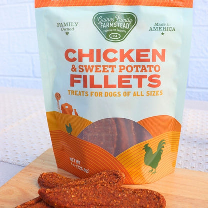 Chicken and Sweet Potato Fillets Dog Treats