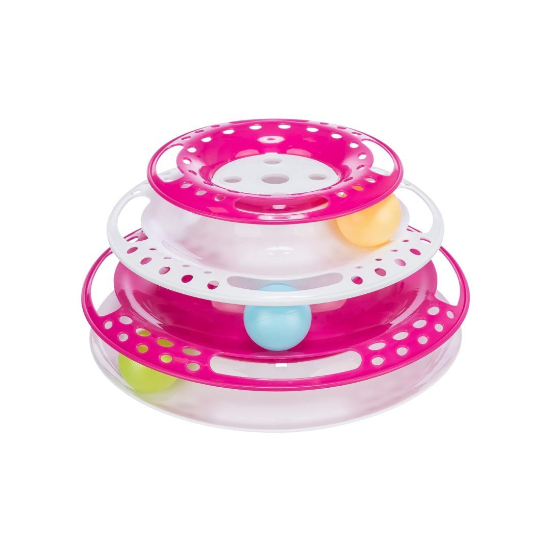 Trixie Cat Activity Catch The Balls Circle Track Pink Trixie Pet Products