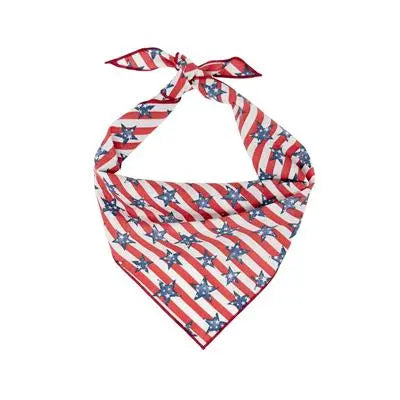Stars & Stripes Patriotic Dog Bandana.